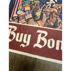 Original World War II Poster -  Wise Men Peace & Security Buy Bonds WWII 9"x13"