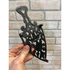 Antique Cast Iron Sad Iron Trivet 1900s Black Metal