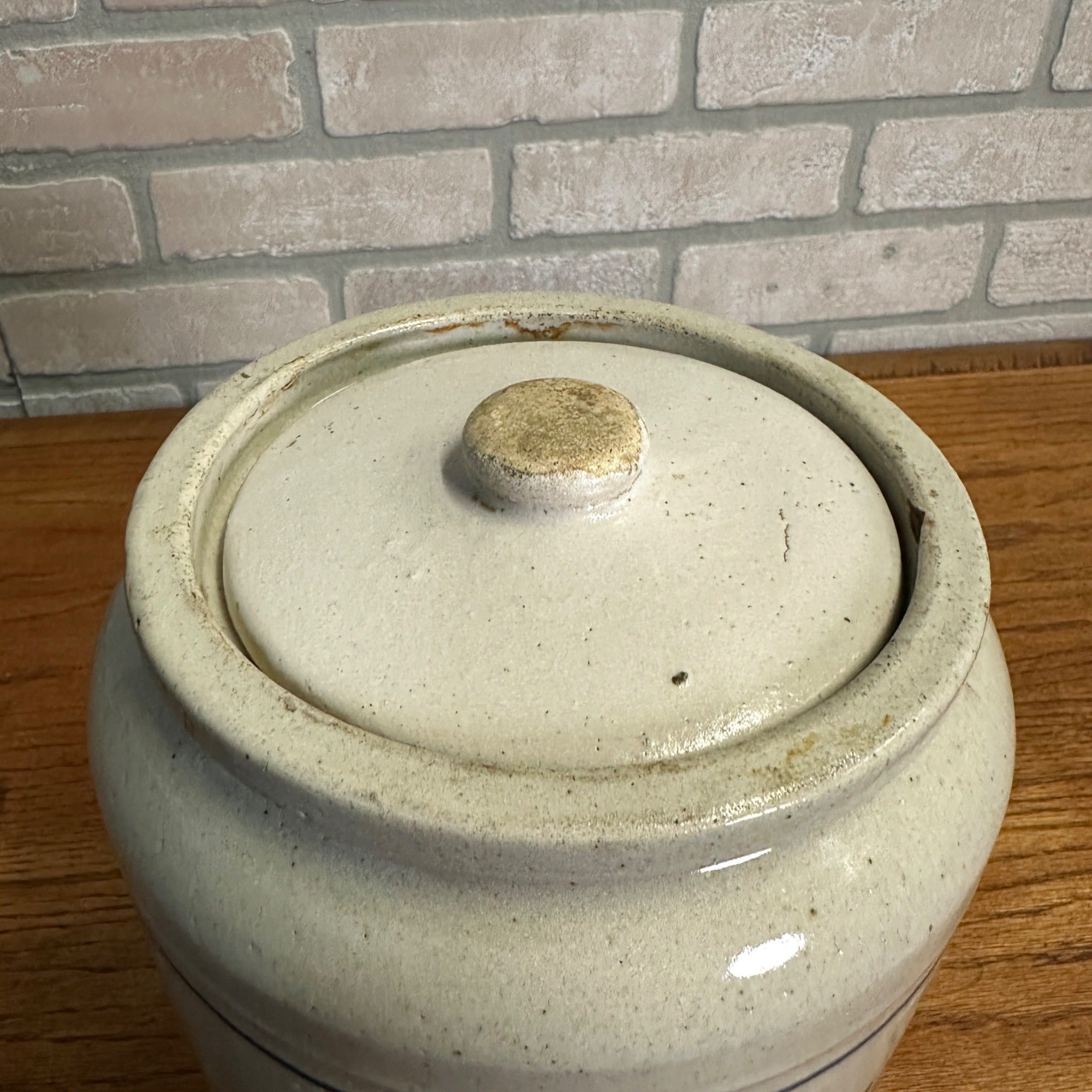 Original Keller's Inks & Glue Advertising Stoneware Jar Antique Detroit Michigan