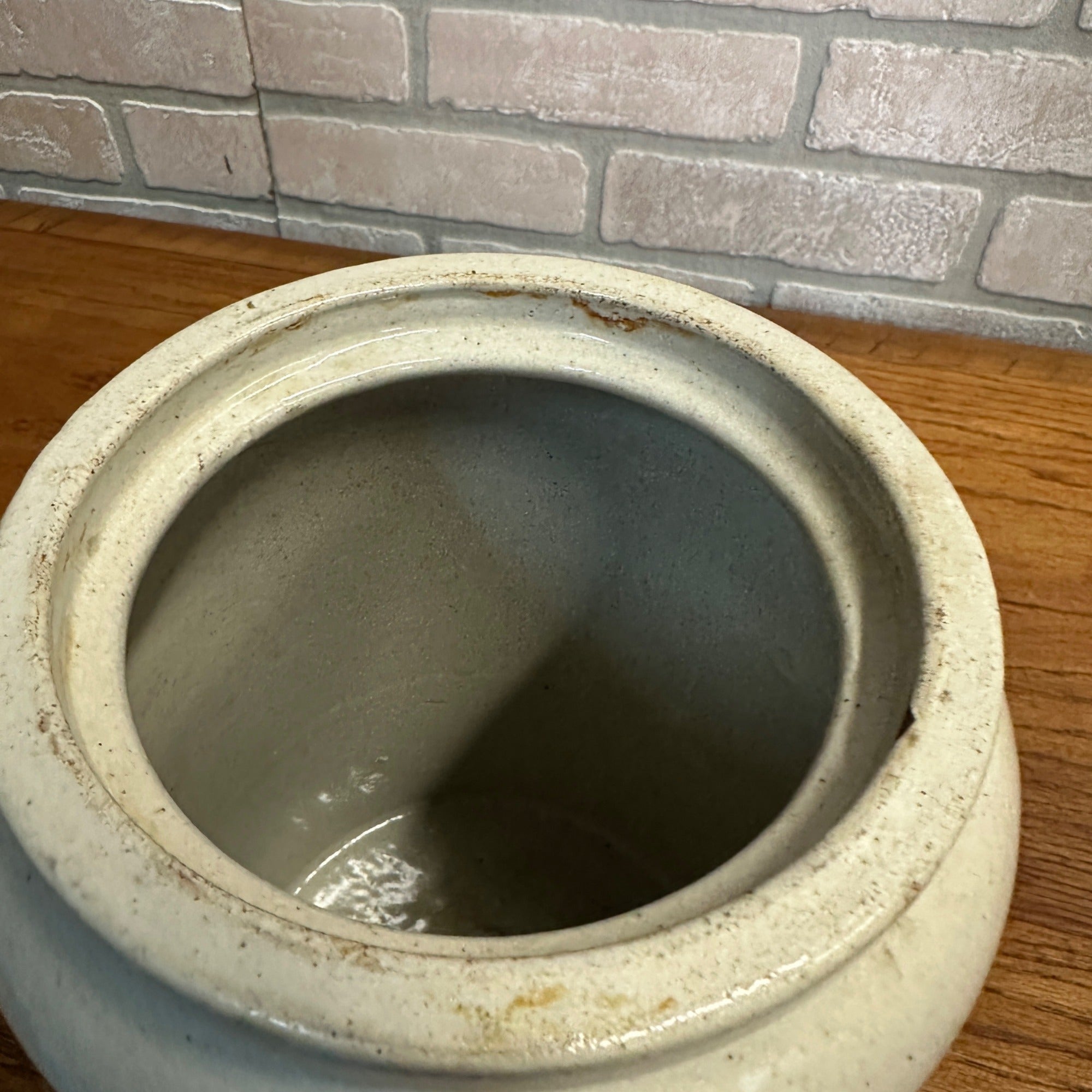 Original Keller's Inks & Glue Advertising Stoneware Jar Antique Detroit Michigan