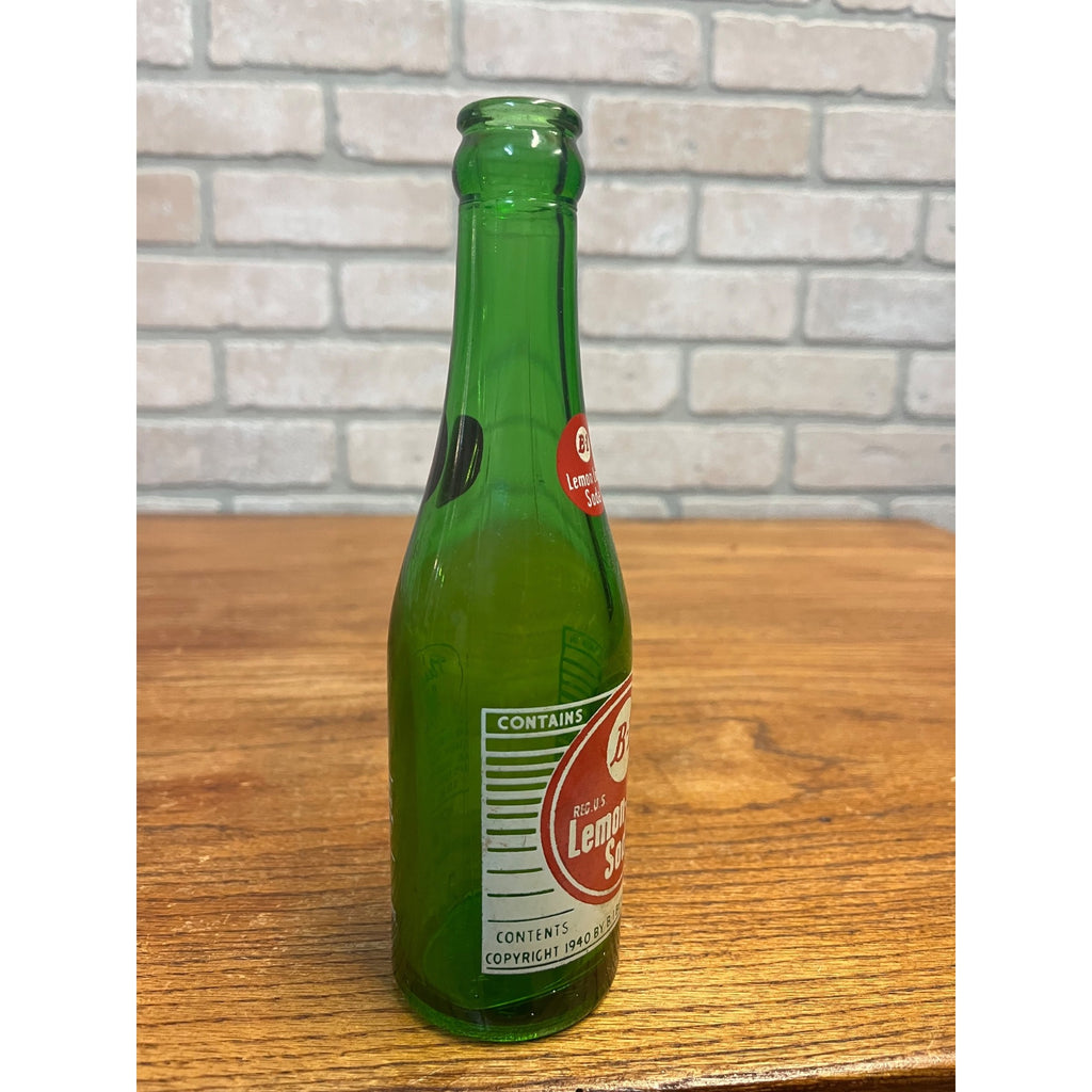 Vintage B-1 Lemon Lime Soda Glass ACl Bottle Wisconsin Rapids Wis WI 7oz