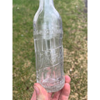 Vintage 1930s Graf's Beaverages Embossed Art Deco Soda Bottle Milwaukee Wis WI