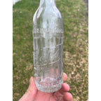 Vintage 1930s Graf's Beaverages Embossed Art Deco Soda Bottle Milwaukee Wis WI