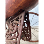 Vintage Mid-Century Carved Wood Horse Tricycle Velocipede Toy Victorian Style