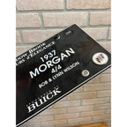 Concour D'elegance Meadow Brook Hall Porcelain License Plate 1937 MG Morgan