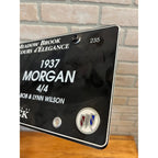 Concour D'elegance Meadow Brook Hall Porcelain License Plate 1937 MG Morgan