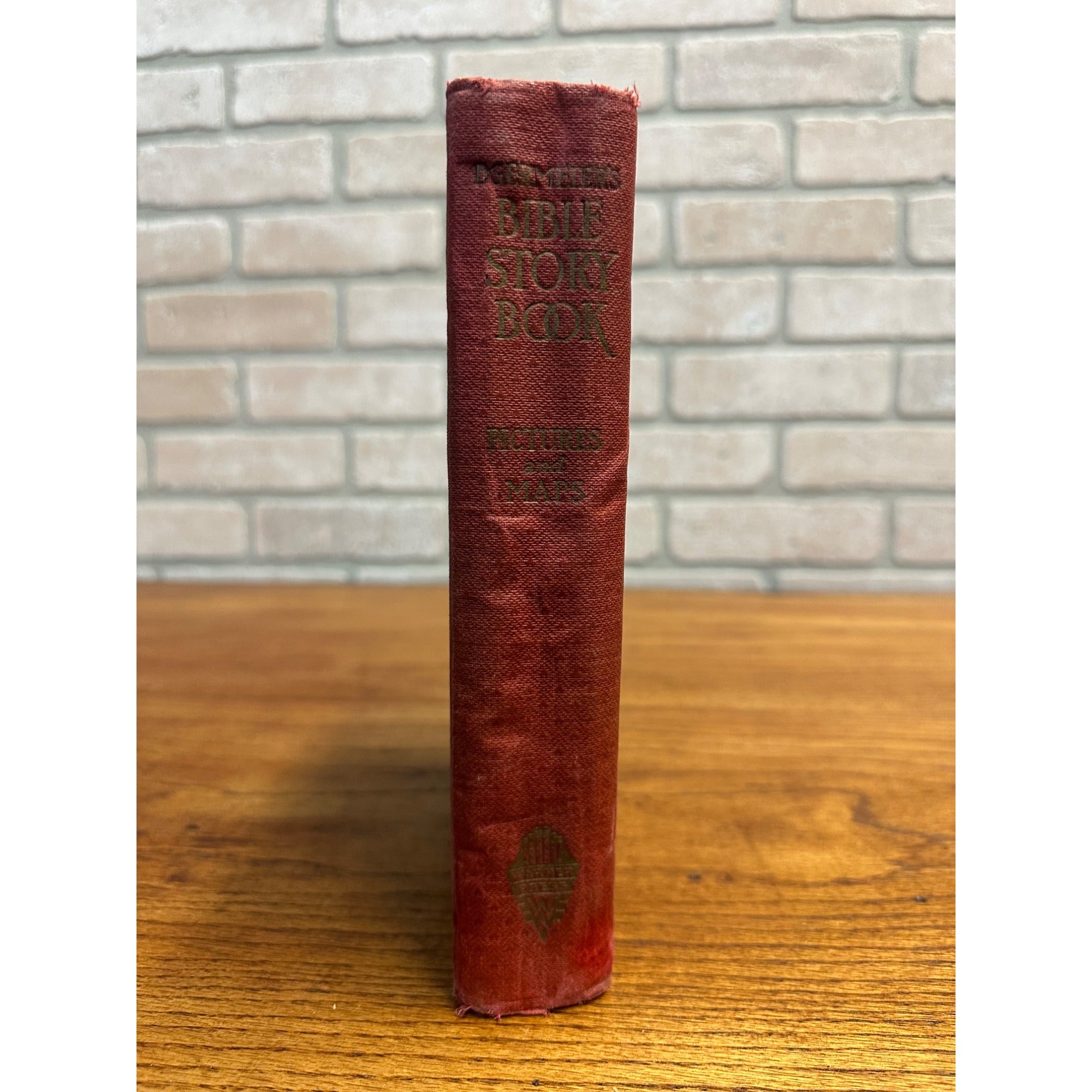 1938 Egermeier's Bible Story Book Illustrated Hardcover Book Catholic Religious Vintage