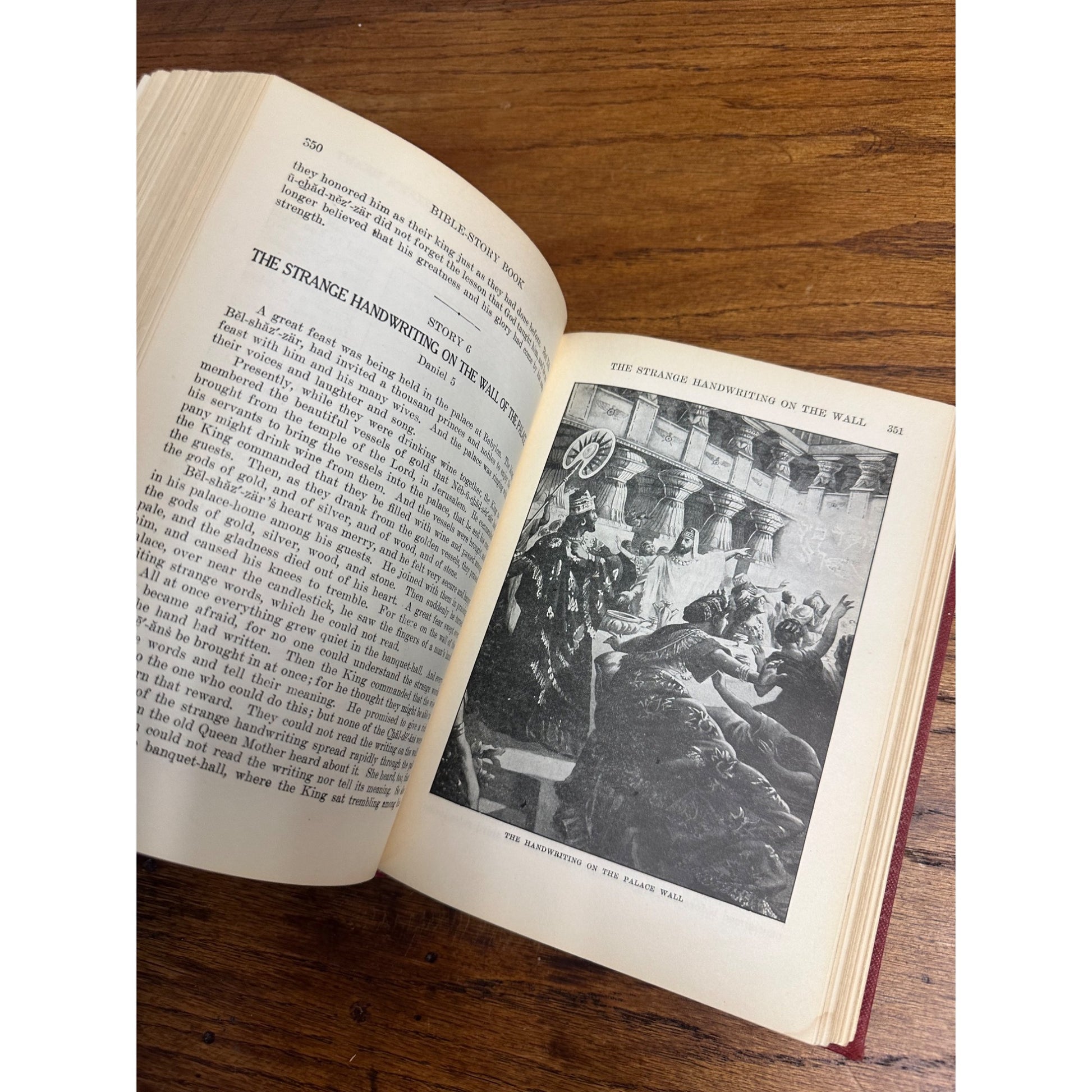 1938 Egermeier's Bible Story Book Illustrated Hardcover Book Catholic Religious Vintage