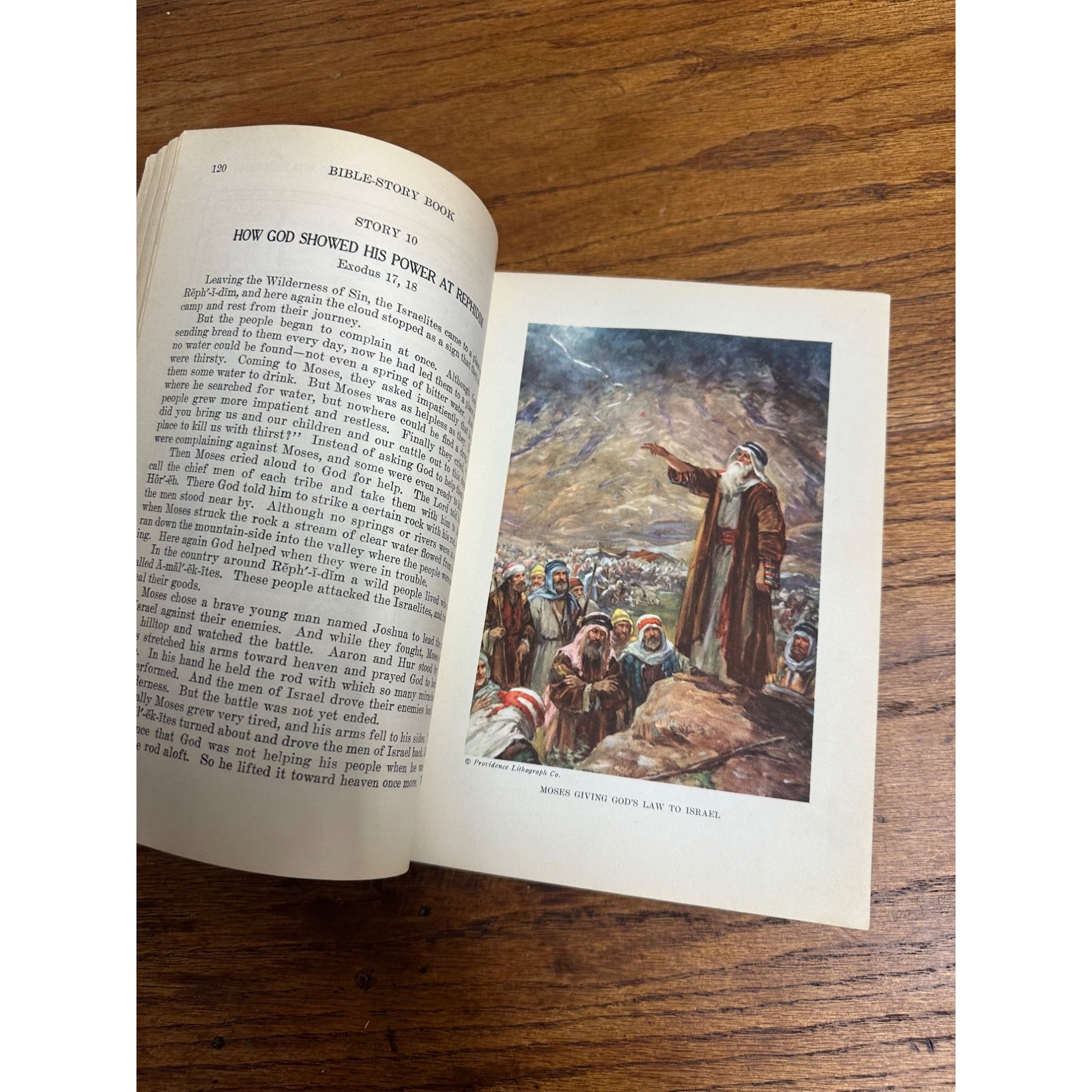 1938 Egermeier's Bible Story Book Illustrated Hardcover Book Catholic Religious Vintage