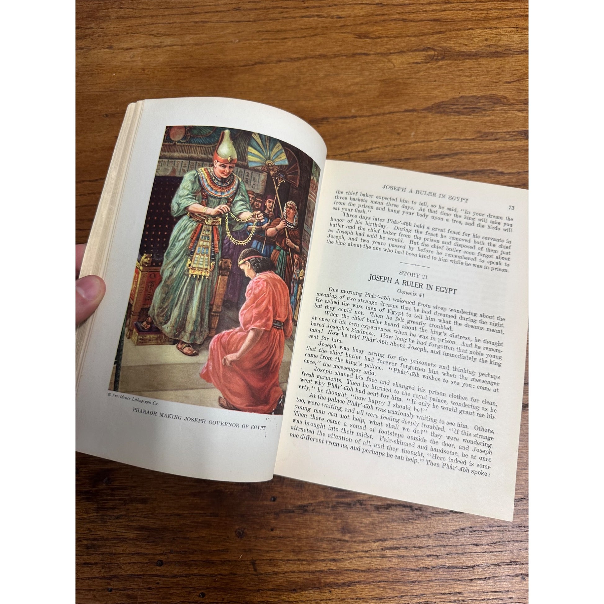 1938 Egermeier's Bible Story Book Illustrated Hardcover Book Catholic Religious Vintage