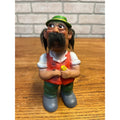 Vintage Heico Rubber Bobblehead Bartender Western Germany Tagged 6.5"