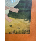 RARE Antique c.1905 Halloween Framed Litho Print "Boogie Man" by J.J. Austen
