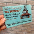 Vintage The Beer Hut Fond du lac Wisconsin Jumbo Advertising Matchbook