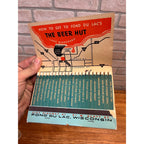 Vintage The Beer Hut Fond du lac Wisconsin Jumbo Advertising Matchbook