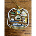 Manitowoc, WI - Downtown Landmarks Ornament - Lighthouse, Museums, Courthouse, +