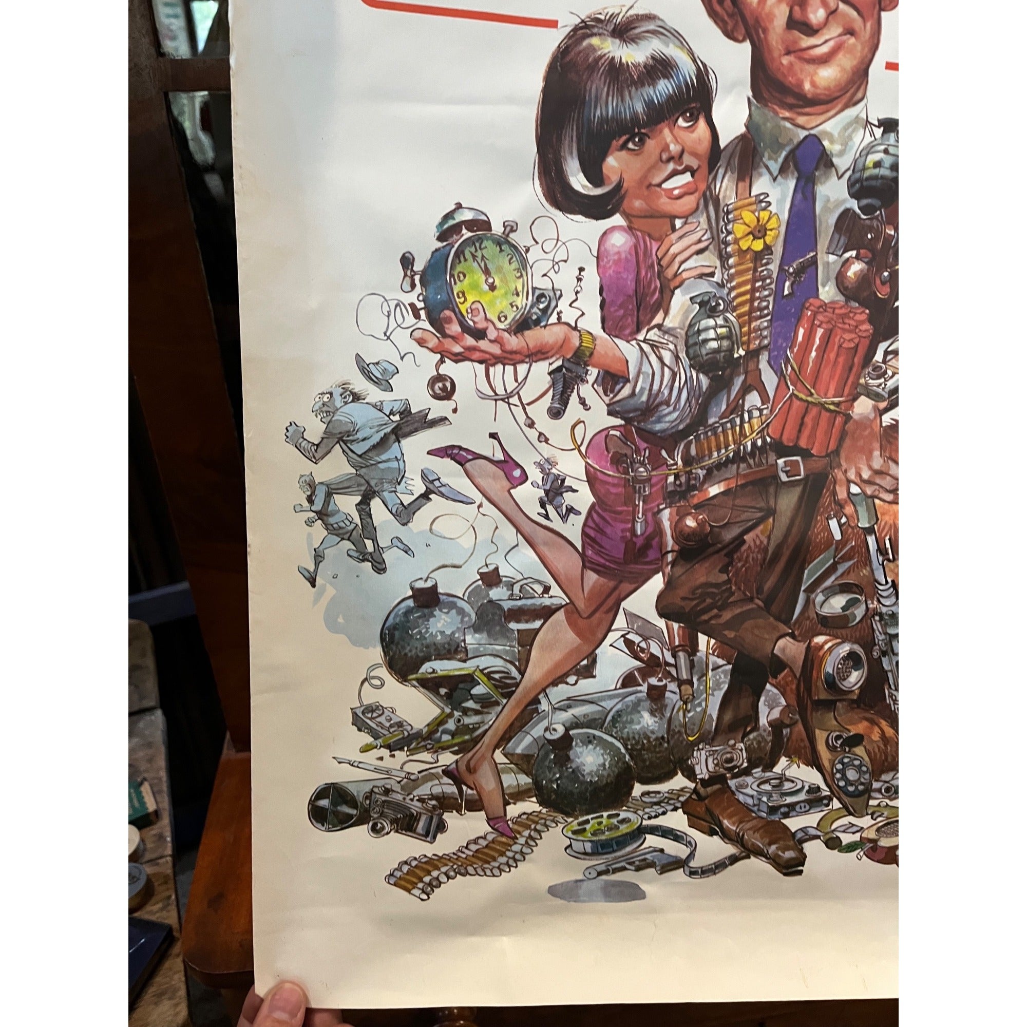 Original Vintage 1960s Get Smart NBC TV Show Promo Poster 21" x 24" Don Adams JACK DAVIS