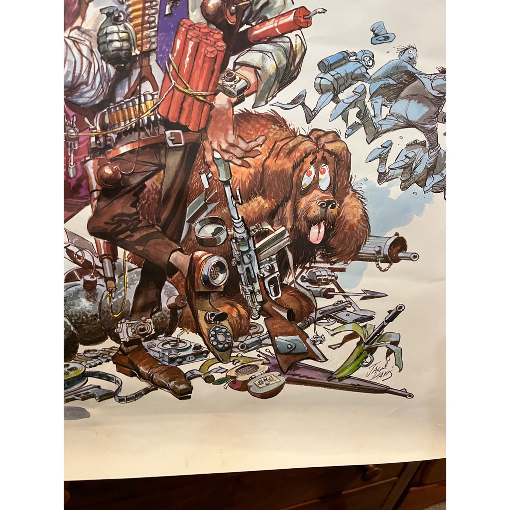 Original Vintage 1960s Get Smart NBC TV Show Promo Poster 21" x 24" Don Adams JACK DAVIS