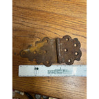 Antique Vintage Pair Archetcutural Slavage Steel Hinges Barn Door Industrial 8x4