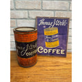 Vintage 1920s Thomas J. Webb Coffee Advertising Tin & Cardboard Sign Chicago