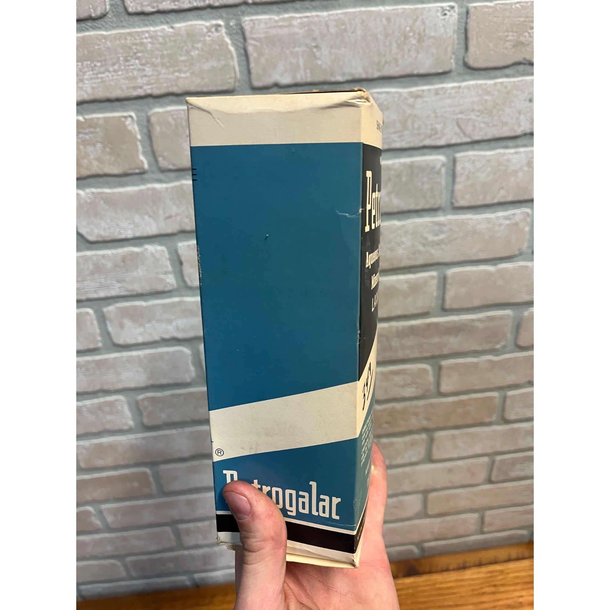 Petrogalar Mineral Oil Plain Laxative Glass Bottle w Box Sealed Medicine
