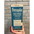 Petrogalar Mineral Oil Plain Laxative Glass Bottle w Box Sealed Medicine