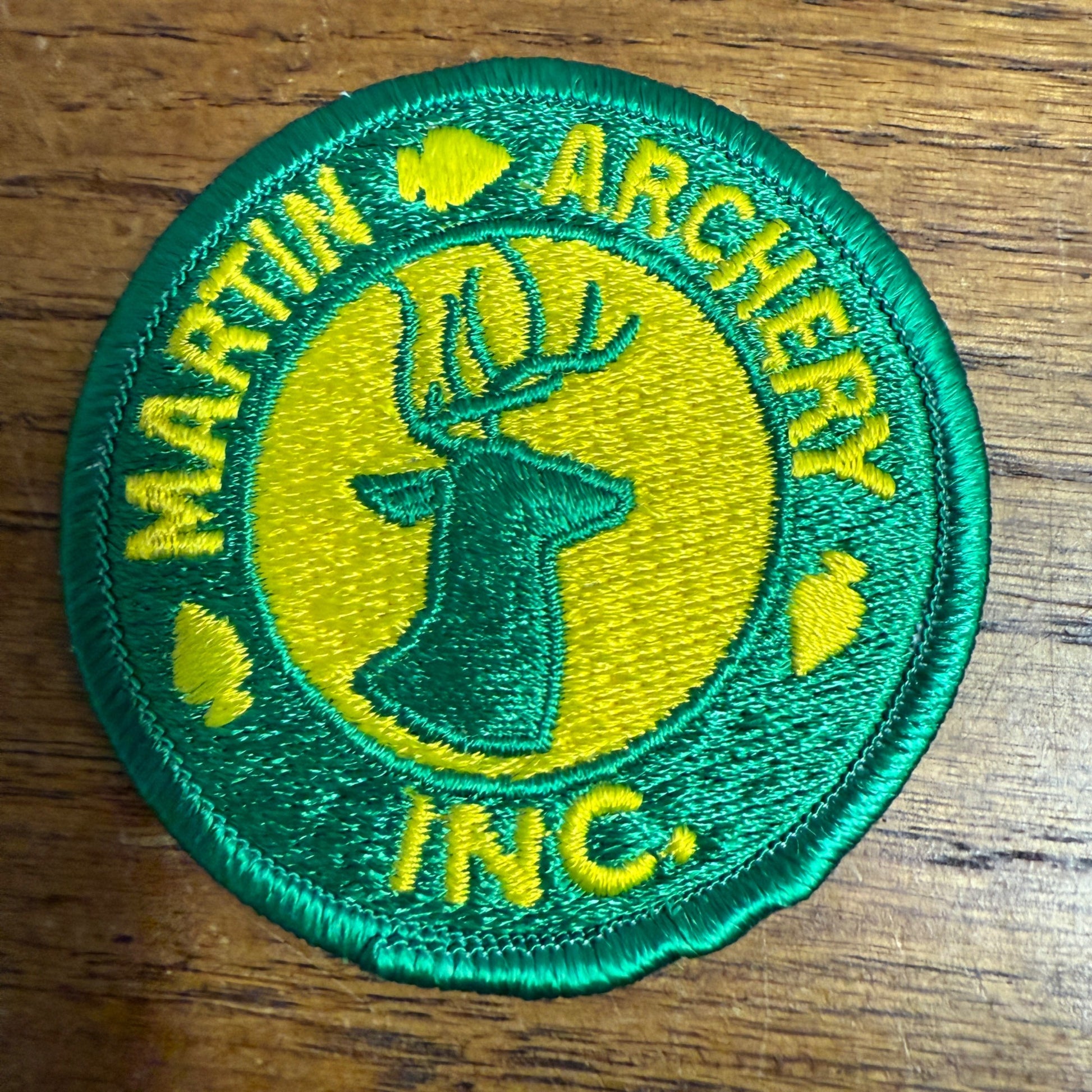Vintage Martin Archery Inc Embroidered Hunting Patch 3" Round