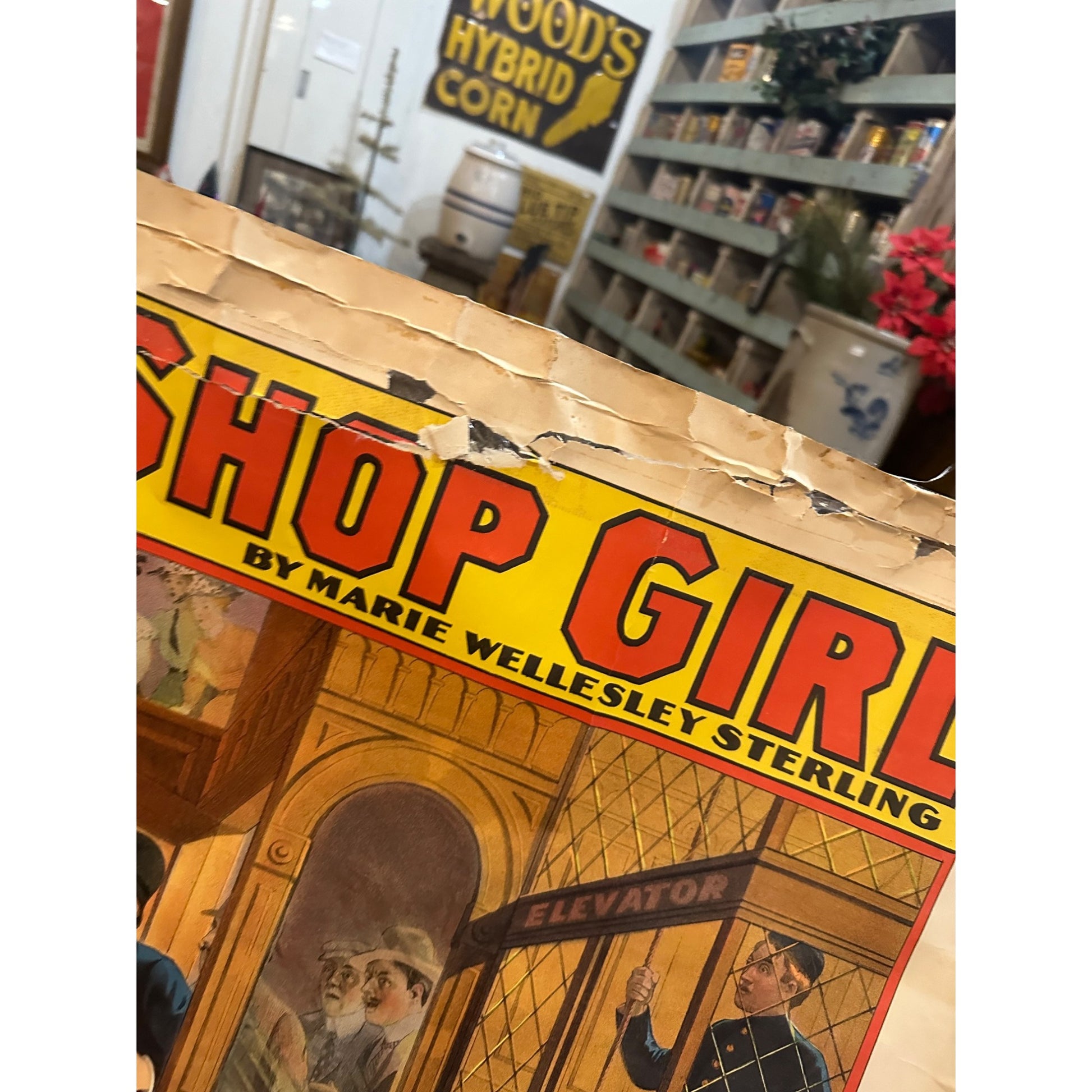 RARE Original Vintage 1900s Only a Shop Girl Movie Broadway Film Theatre Posters