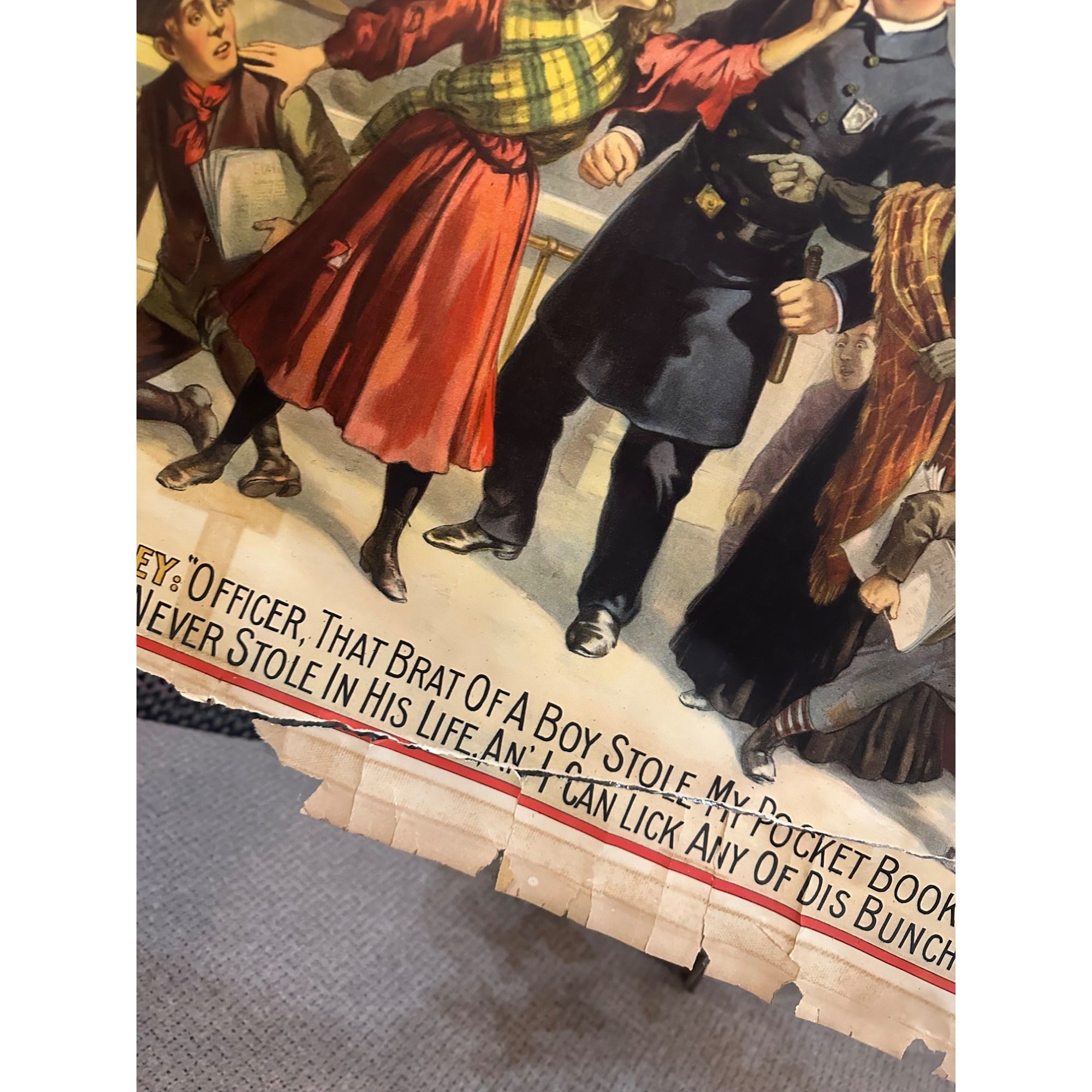 RARE Original Vintage 1900s Only a Shop Girl Movie Broadway Film Theatre Posters