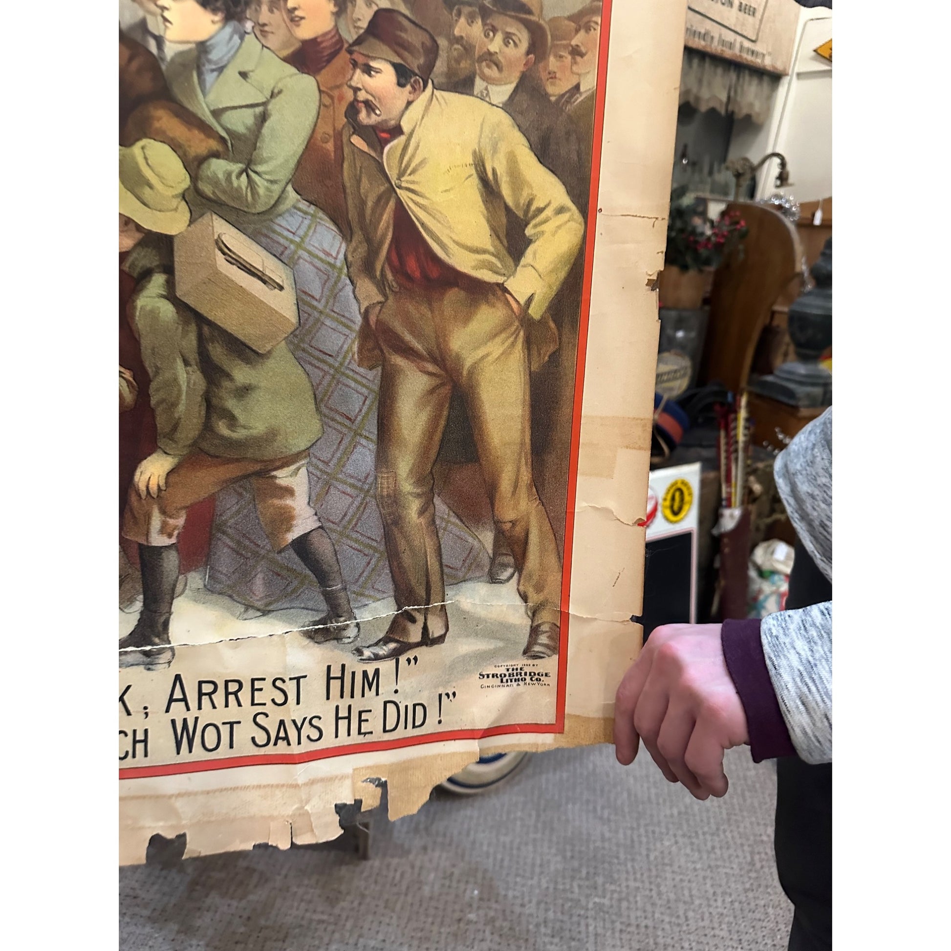 RARE Original Vintage 1900s Only a Shop Girl Movie Broadway Film Theatre Posters