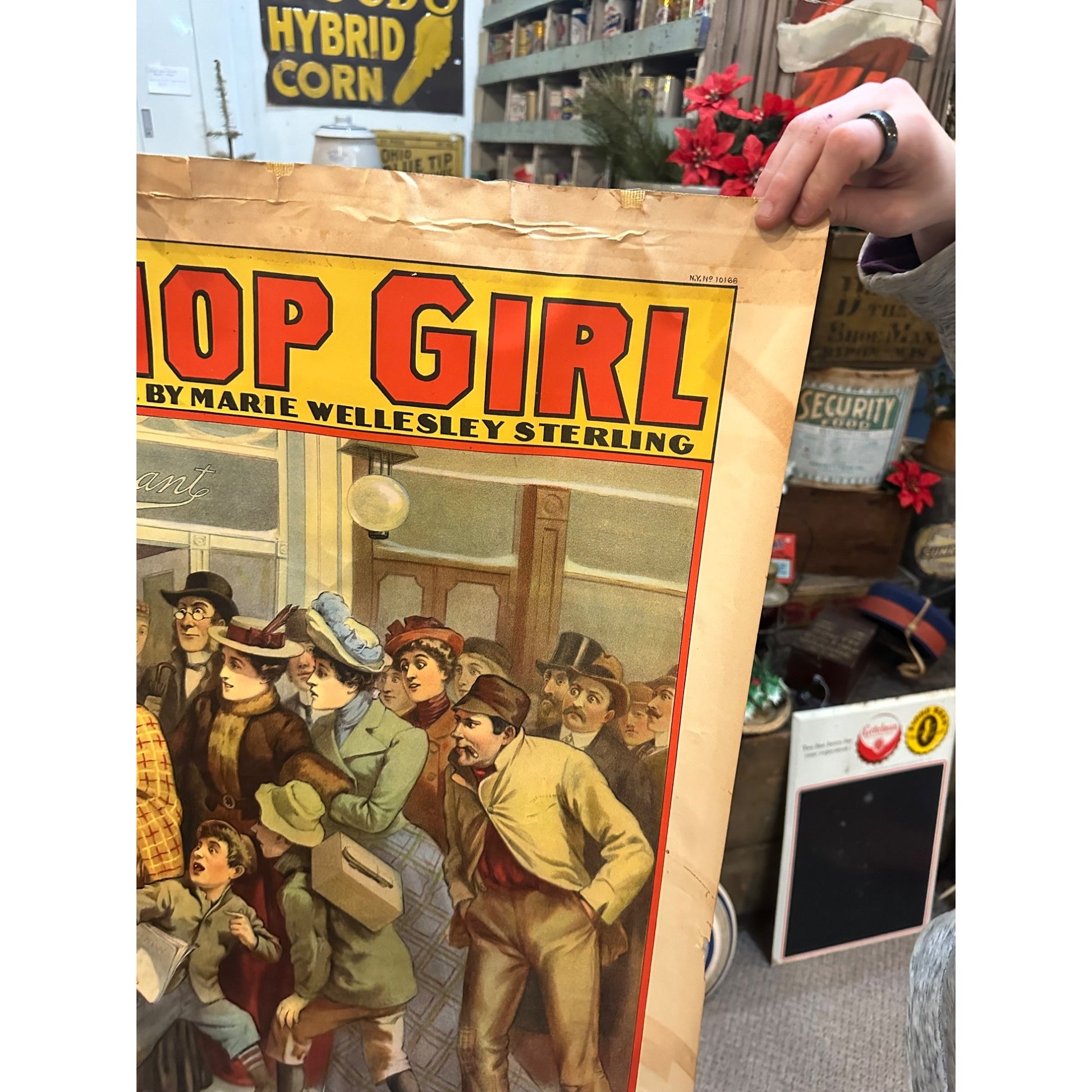 RARE Original Vintage 1900s Only a Shop Girl Movie Broadway Film Theatre Posters