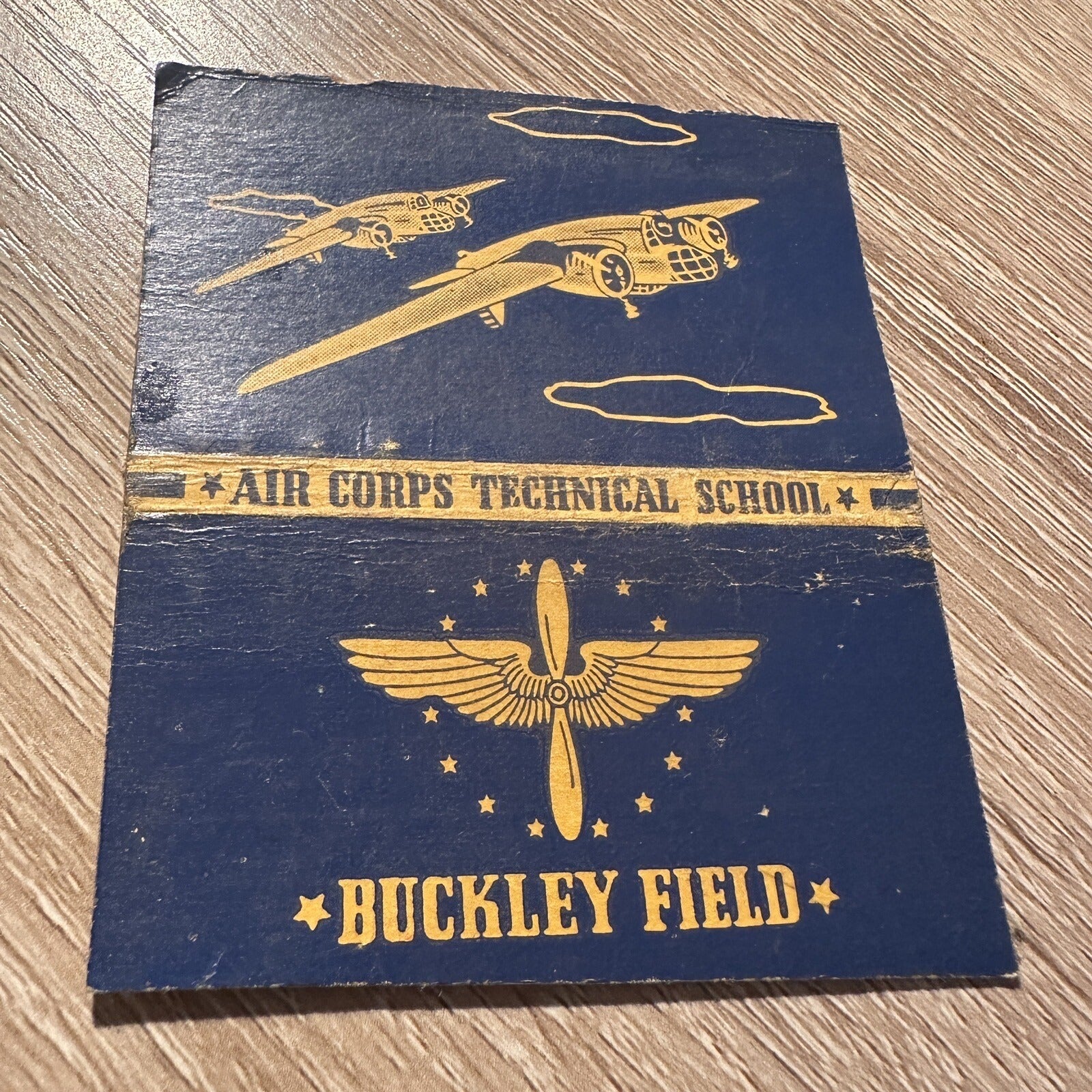 1940s Buckley field air corps technical school Advertising Matchbook