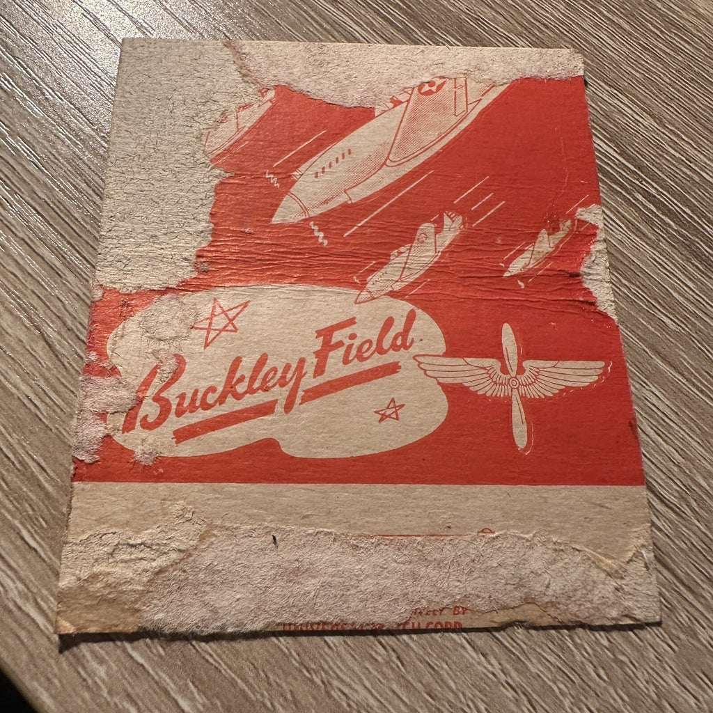 1940s Buckley field air corps technical school Advertising Matchbook