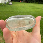 Vintage Samuel Kunin & Sons Whiskey Liquor Glass Bottle Half Pint Chicago Embossed