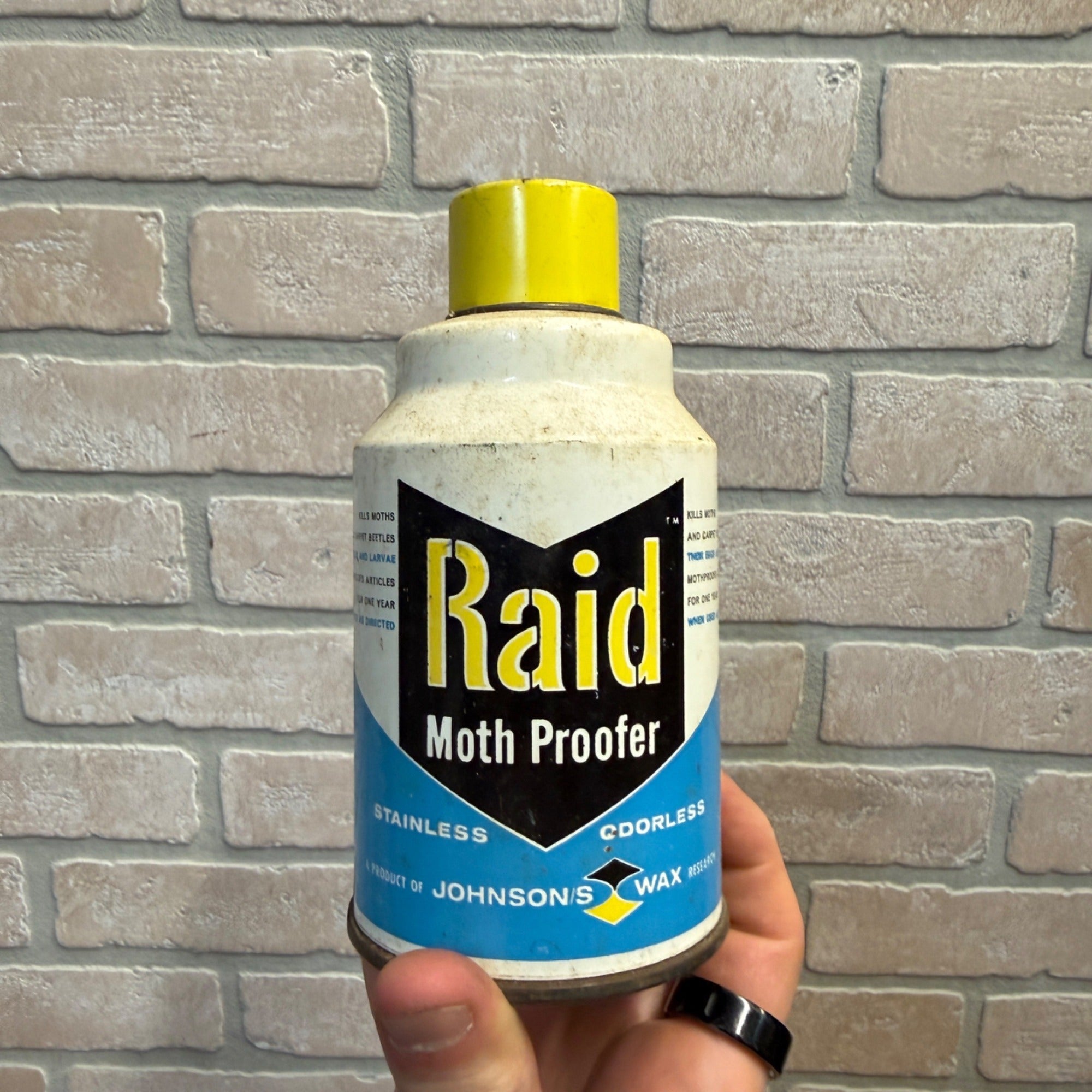Vintage Raid Moth Proofer Spray Can Partially Full