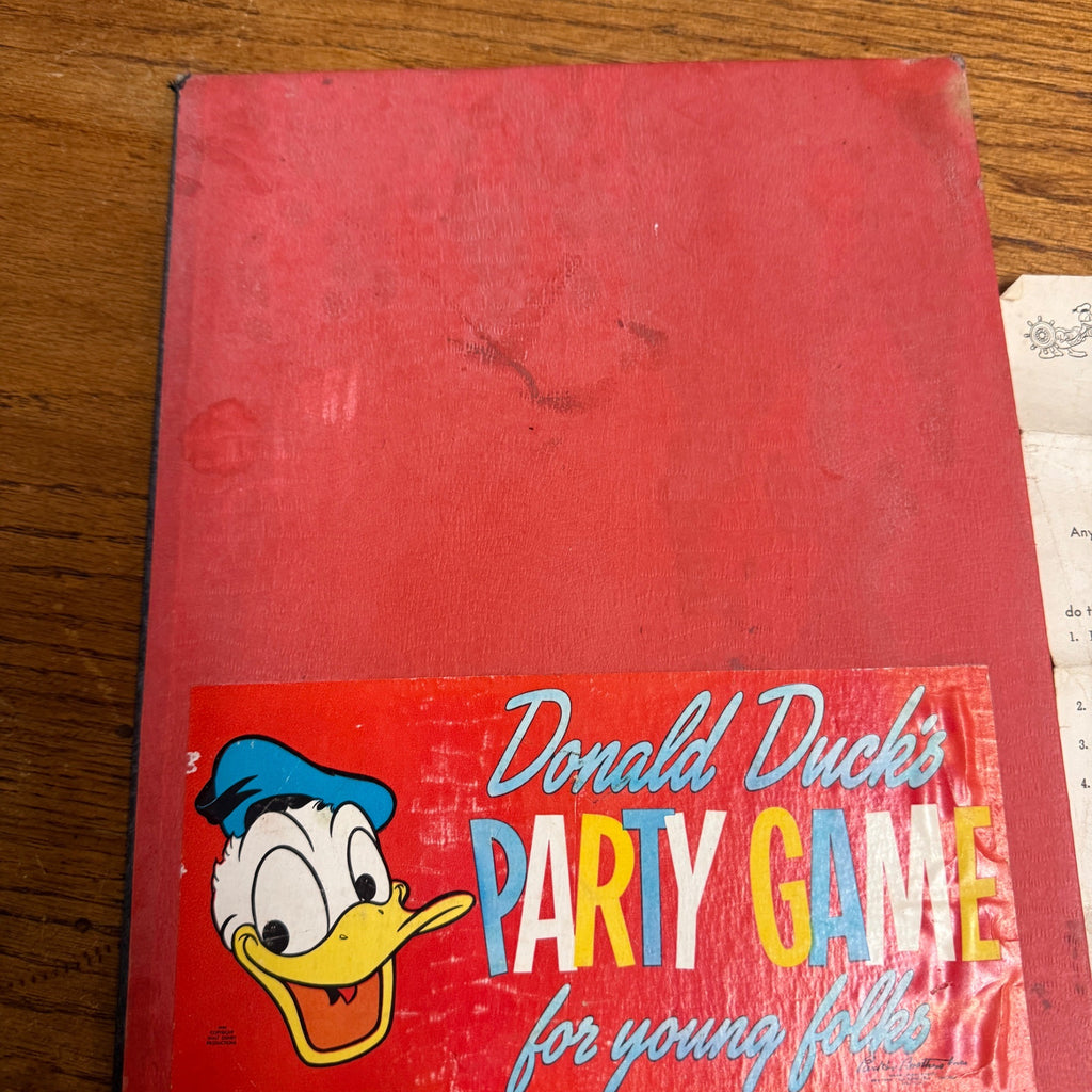 Vintage 1938 Parker Brothers Walt Disney's Donald Duck's Party Game - No Box
