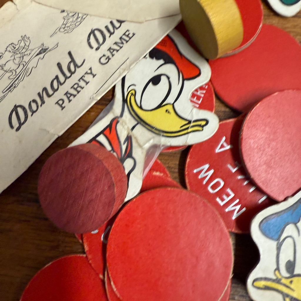 Vintage 1938 Parker Brothers Walt Disney's Donald Duck's Party Game - No Box