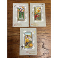 Vintage Antique Halloween Postcards Stecher Popular Series 345 Lot (3)