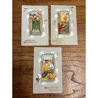 Vintage Antique Halloween Postcards Stecher Popular Series 345 Lot (3)