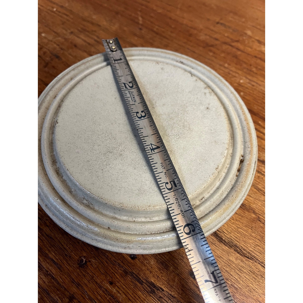 Western Stoneware Canning Jar Lid Weir Seal No 5 Wire Lock 6"