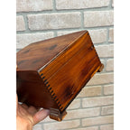Vintage Cedar Small Wooden Dresser Trinket Jewelry Storage Box Chest 1950s Mid Century
