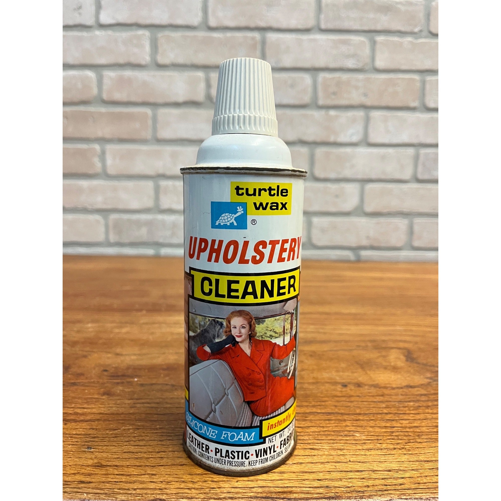 Vintage 1970s Turtle Wax Upholstery Cleaner Silicone Shield 14oz. FULL Original