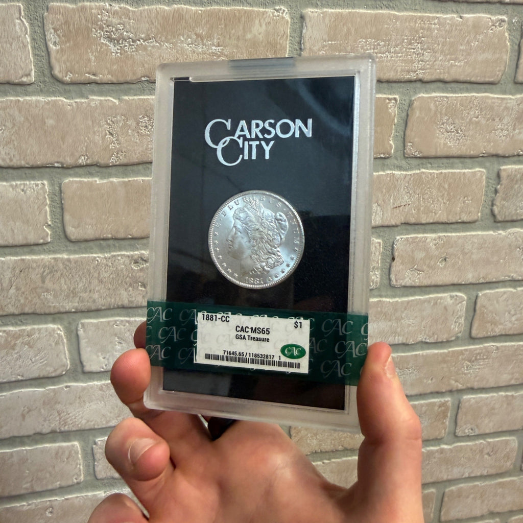 1881-CC Morgan NGC MS65 CAC Approved Grn Grade GSA Carson City