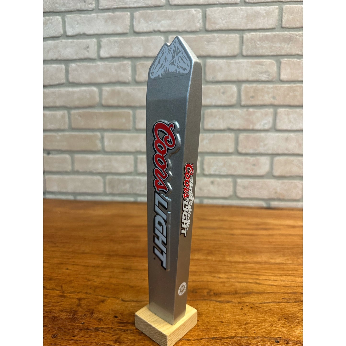 Vintage Coors Light 12" Bar Tapper Tap Handle Pub Tavern Mountains