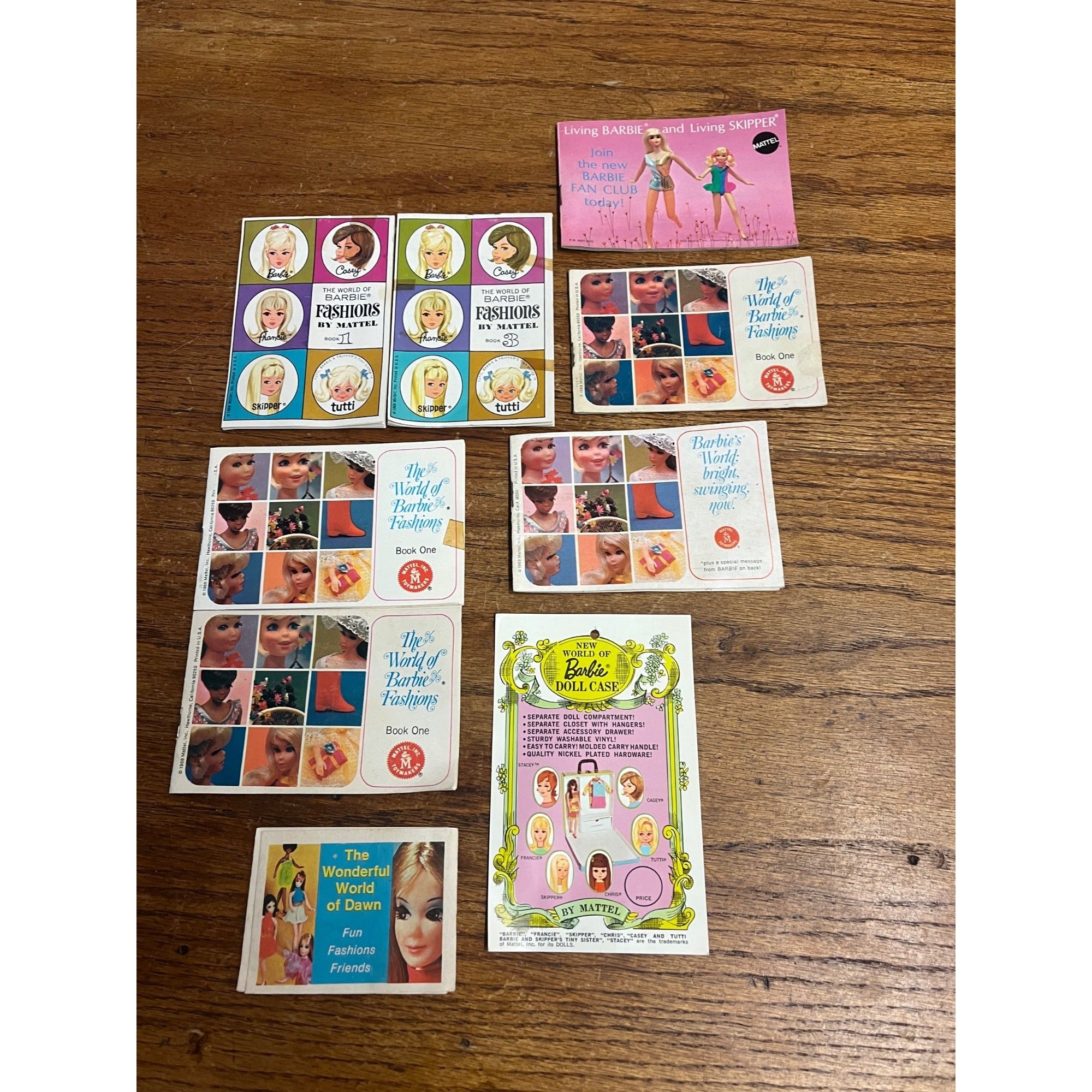 Vintage 1960s-70s The World of Barbie Doll Fashion Mini Booklets Lot