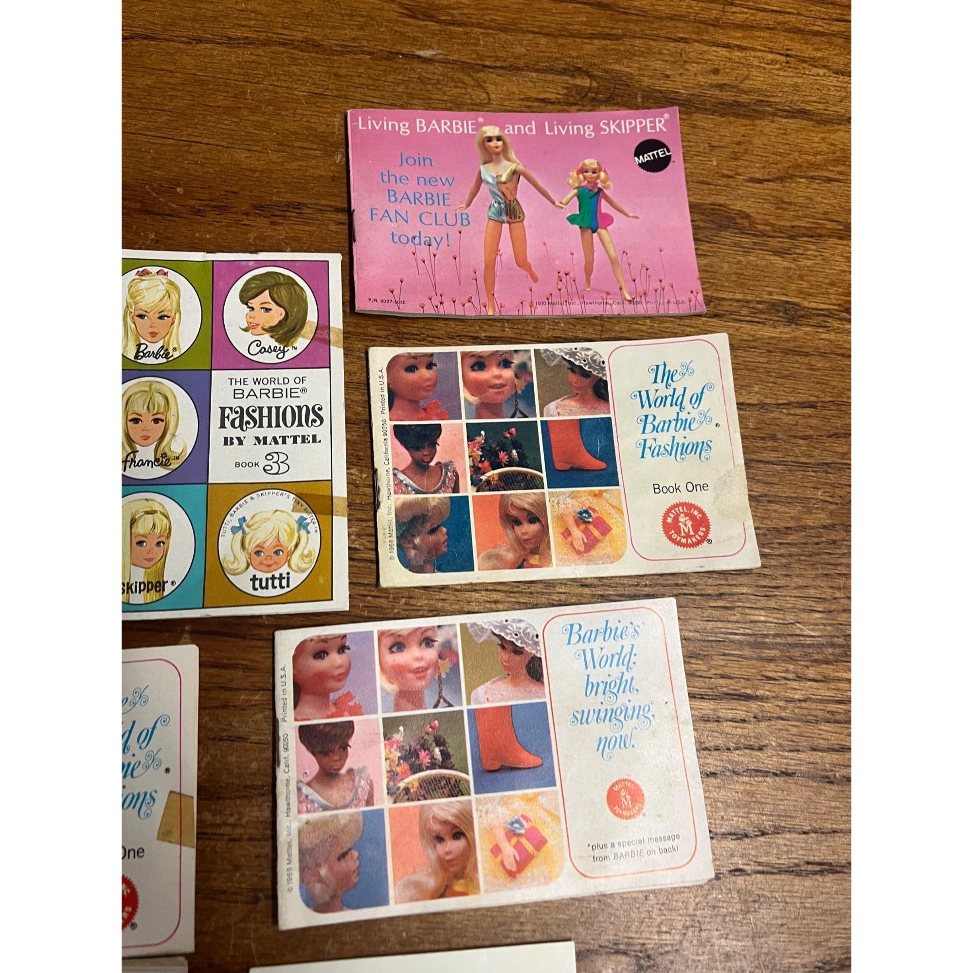 Vintage 1960s-70s The World of Barbie Doll Fashion Mini Booklets Lot