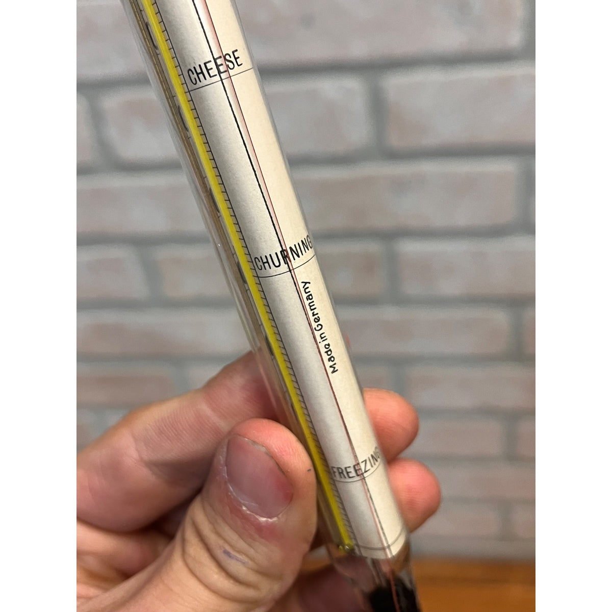 Vintage ATCO Cheese Thermometer Glass D. & F. Kusel Co. Watertown Wis w/ Tube
