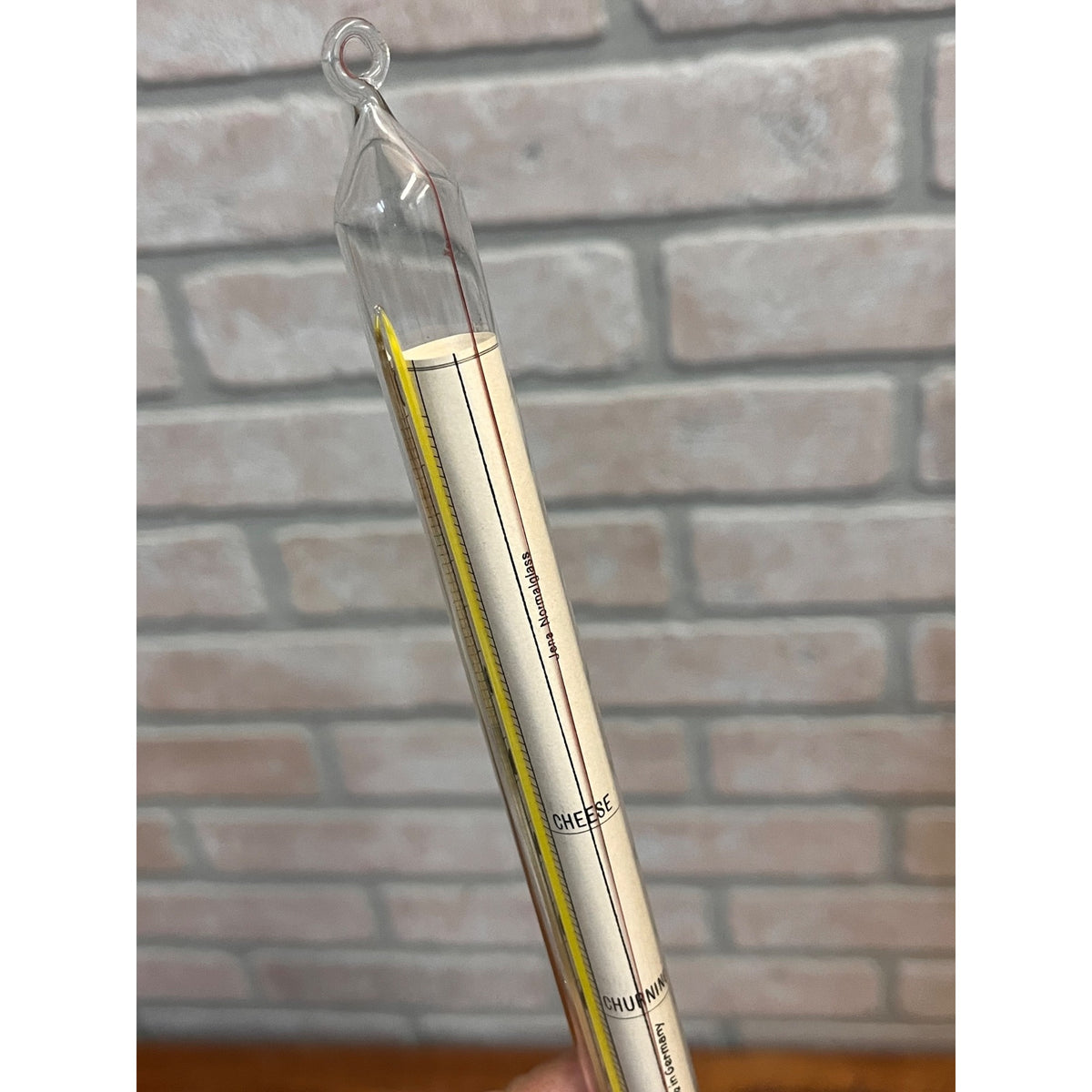 Vintage ATCO Cheese Thermometer Glass D. & F. Kusel Co. Watertown Wis w/ Tube