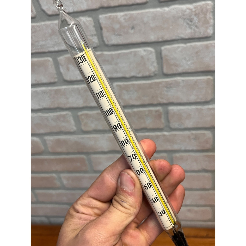Vintage ATCO Cheese Thermometer Glass D. & F. Kusel Co. Watertown Wis w/ Tube