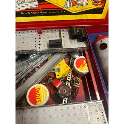Vintage 1951 Gilbert Erector Set 8 1/2 Electric Giant Ferris Wheel