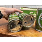 Vintage 1970s Carlsberg Lager Beer Push Button Beer Cans (7) w/ Original Box